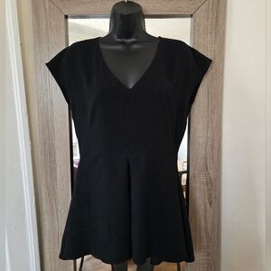 ☆Ann Taylor Black V-Neck Butterfly Blouse☆